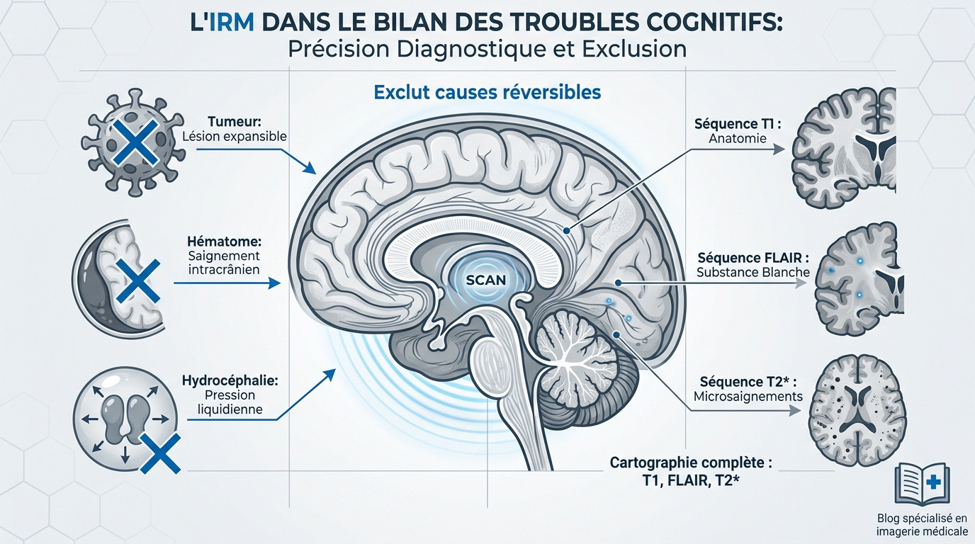 Examen IRM pour le diagnostic des troubles cognitifs et de la mémoire