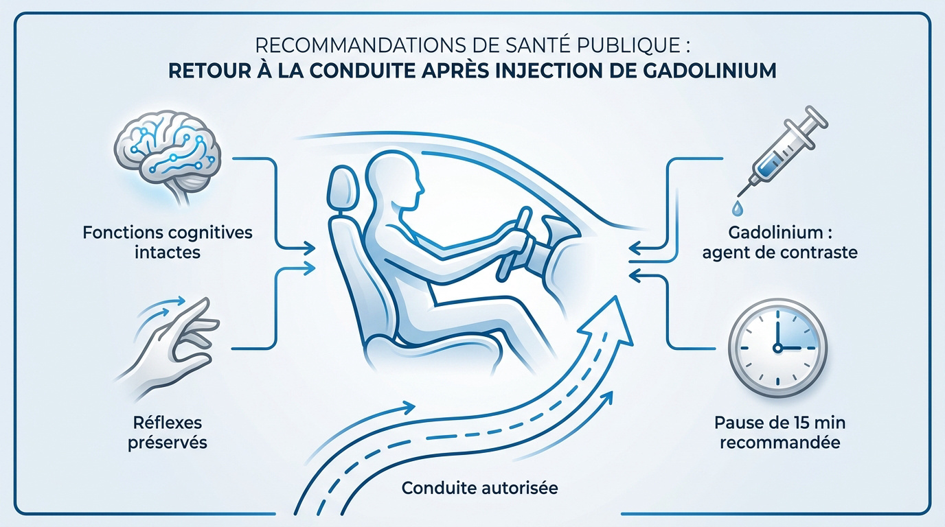 Patient quittant un centre d'imagerie pour reprendre son véhicule après une IRM